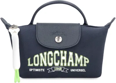 Longchamp Le Pliage Collection Pouch In Blue