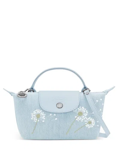 Longchamp Le Pliage Collection Xs Pouch In Blue