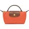Longchamp Le Pliage Cosmetics Case In Orange