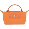 Longchamp Le Pliage Cosmetics Case In Vivid Orange