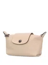 Longchamp Le Pliage Cuir Cosmetic Make Up Bag In Multi
