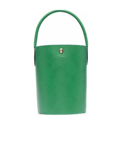 LONGCHAMP LONGCHAMP ÉPURE LOGO EMBOSSED SMALL BUCKET BAG