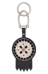 Longchamp Le Pliage Cuir Key Ring In Gold