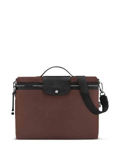 Longchamp Le Pliage Energy Briefcase In Brown