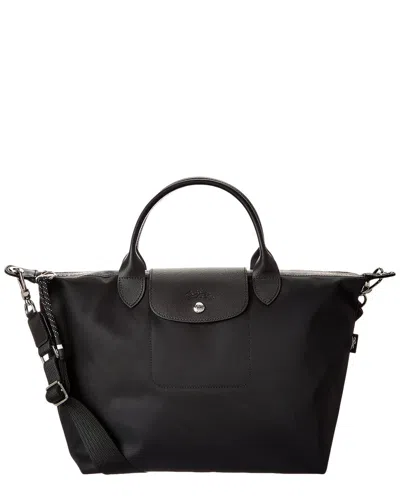 Longchamp Le Pliage Energy Canvas Bag In Black