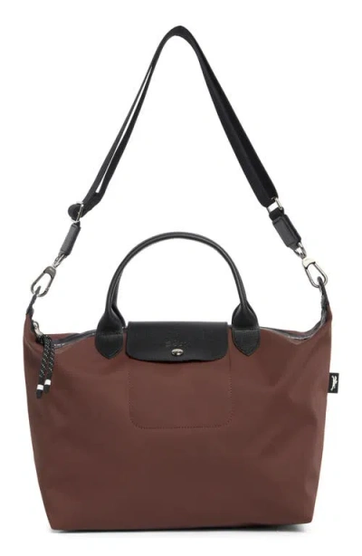 Longchamp Le Pliage Energy Canvas Handbag In Brown