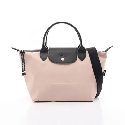 Longchamp Le Pliage Energy Canvas Leather 2way Bag In Pink