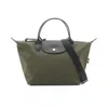 Longchamp Le Pliage Energy Canvas Leather Tote Bag In Green