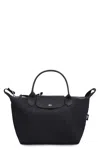 Longchamp Le Pilage Energy Black Handbag With Embossed Logo On The Front And Adjustable And Removable Shoulder In Black