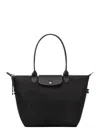 Longchamp Women's Recycled Canvas L Le Pliage Energy Bag In Black