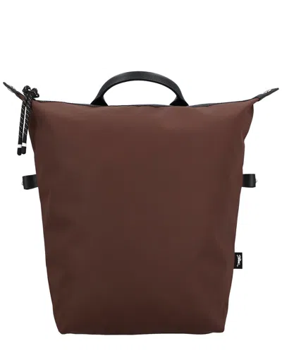 Longchamp Le Pliage Energy Large Nylon & Leather C Backpack In Brown