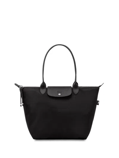 Longchamp Women's Recycled Canvas L Le Pliage Energy Bag In Black