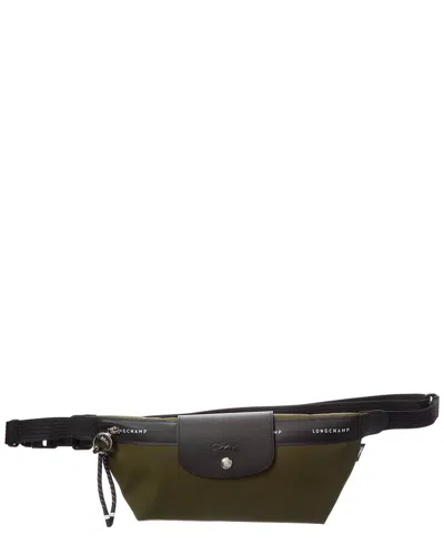 Longchamp Le Pliage Energy Medium Canvas Belt Bag In Green