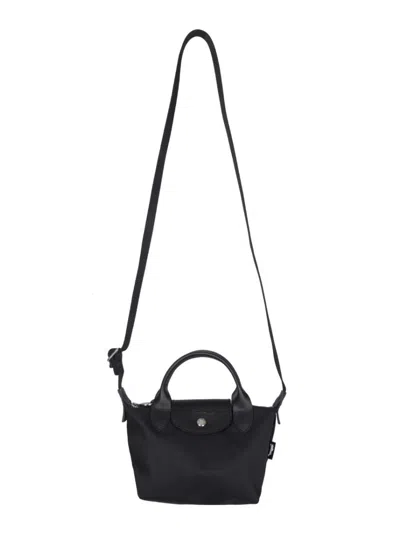 Longchamp Foldable Energy Mini Cross-body Bag In Black