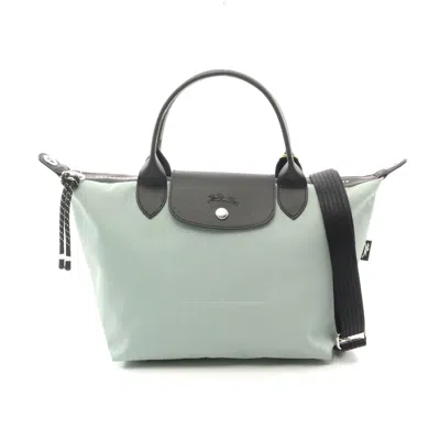 Longchamp Le Pliage Energy S Tote Bag Canvas Leather In Green
