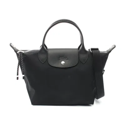 Longchamp Le Pliage Energy S Tote Bag Nylon Leather In Black
