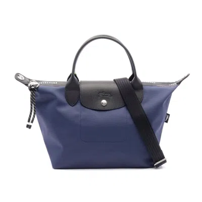 Longchamp Le Pliage Energy S Tote Bag Nylon Leather In Blue