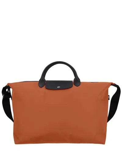 Longchamp Le Pliage Energy Small Canvas & Leather Tote Travel Bag In Orange