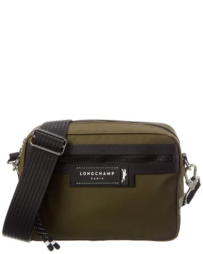 Longchamp Le Pliage Energy Small Canvas Camera Bag In Green