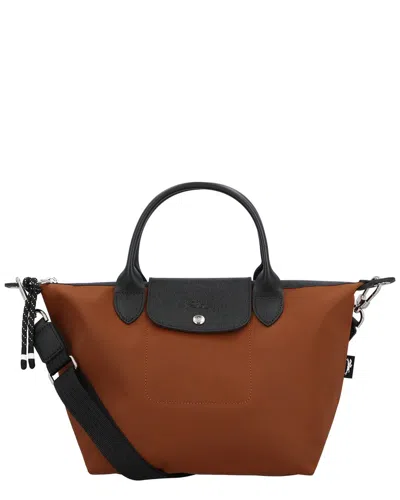 Longchamp Le Pliage Energy Small Canvas Handbag In Brown
