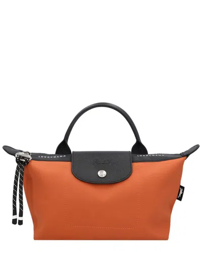 Longchamp Le Pliage Energy Xs Canvas & Leather Handbag In Orange