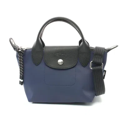 Longchamp Le Pliage Energy Xs Handbag Nylon Leather In Blue