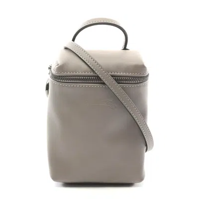 Longchamp Le Pliage Extra Xs Crossbody Bag Leather In Gray