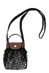 Longchamp Le Pliage Filet Xs Cross Body Bag In Black