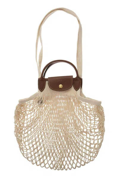 Longchamp Le Pliage Filet In Sand