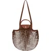 Longchamp Women's Le Plaige Filet Bag In Brown