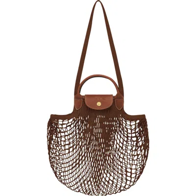 LONGCHAMP LONGCHAMP LE PLIAGE FILET KNIT SHOULDER BAG