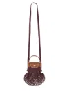 Longchamp Le Pliage Filet Mini Bucket Bag In Beige