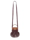 Longchamp Le Pliage Filet Mini Bucket Bag In Brown