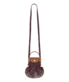 Longchamp Le Pliage Filet Mini Bucket Bag In Brown