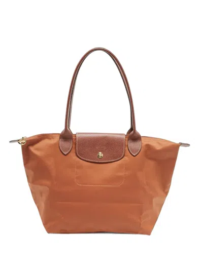 Pre-owned Longchamp Le Pliage Foldable Tote Bag In Brown