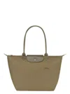 Longchamp Le Pliage Green - Sac Cabas L In Green
