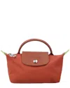 Longchamp Le Pliage Green Canvas Pouch With Handle