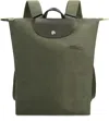 Longchamp Le Pliage M - Canvas Backpack In Green