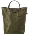 Longchamp Medium Le Pliage Tote Bag In Green