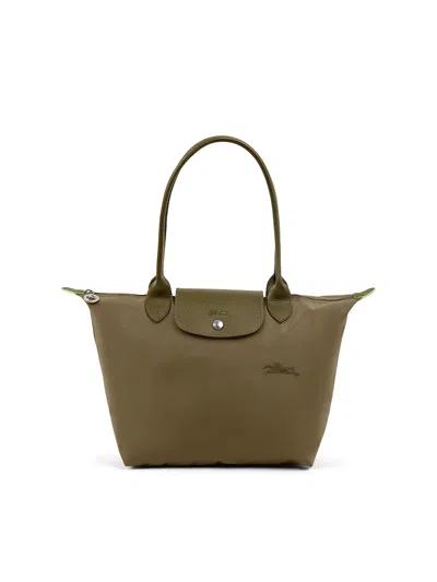Longchamp Le Pliage Green Medium Tote Bag In Artichoke