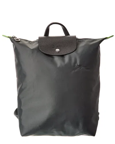 Longchamp Le Pliage Green Medium Canvas Backpack