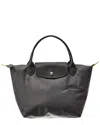 Longchamp Small Le Pliage Green Top Handle Bag