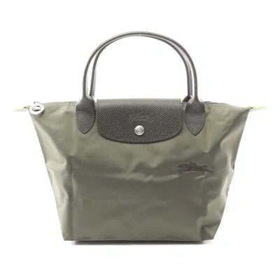 Longchamp Le Pliage Green S Tote Bag Canvas Leather