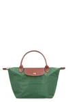 Longchamp Le Pliage Original Medium Canvas Handbag In Green