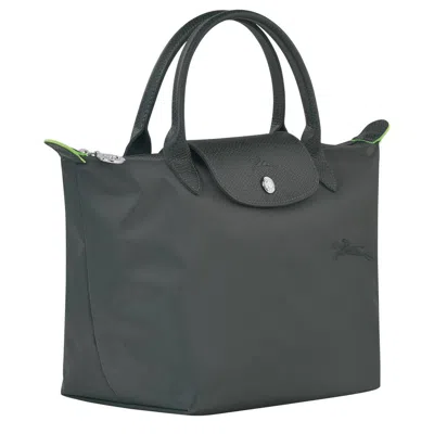 Longchamp Le Pliage Green Shandbag In Grey