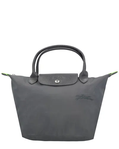 Longchamp Le Pliage Green Small Canvas Bag In Grey