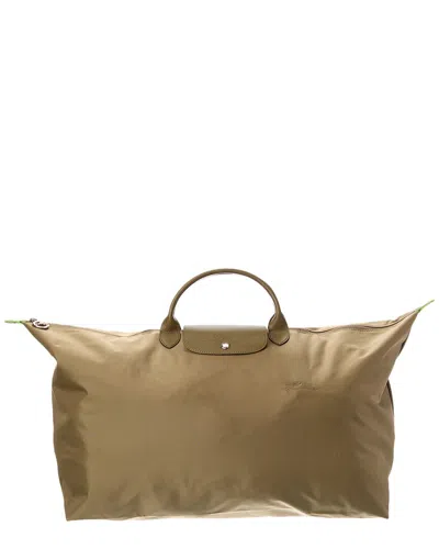 Longchamp Le Pliage Green Xl Travel Canvas Bag In Brown