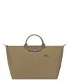 Longchamp Large Le Pliage Green Recycled Canvas Tote In Green
