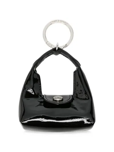 Longchamp Le Pliage Keyring In Purple