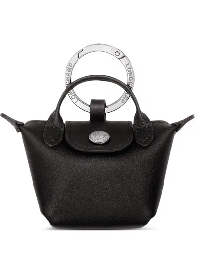 Longchamp Le Pliage Xtra Key Ring In Burgundy